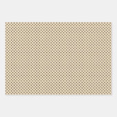 シックで陽気なクリスマスの挨拶の願いを白に ラッピングペーパーシート (正面2)