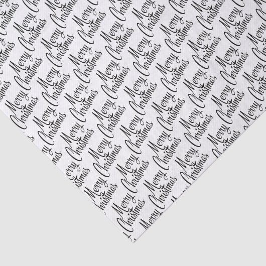 シックで陽気なクリスマスの挨拶の願いを白に 薄葉紙 (詳細)