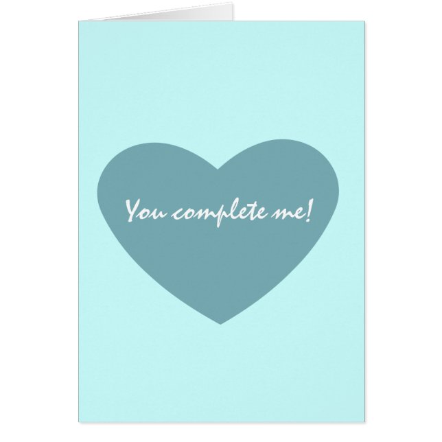 シックで青いハート (正面)