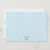 シックで青いヒイラギのすてきなクリスマスのカスタムな写真カード シーズンカード (裏面)