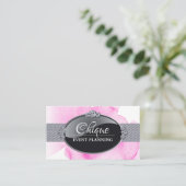 シックで魅力的なイベントプランナー名刺 名刺 (スタンド正面)