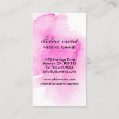 シックで魅力的なイベントプランナー名刺 名刺 (裏面)