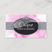 シックで魅力的なイベントプランナー名刺 名刺 (正面)
