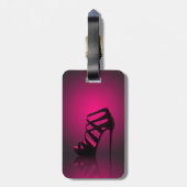 シックで魅力的なハイヒールの靴の荷物のラベル ラゲッジタグ (裏面縦)