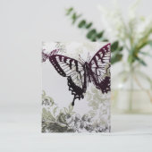 シックで鮮やかなカラフルの夏の蝶 ポストカード (スタンド正面)