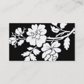 シックで黒いバラの名刺 名刺 (裏面)