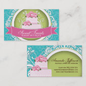 シックで、エレガントなケーキの芸術家の名刺 名刺 (正面/裏面)