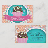 シックで、エレガントなケーキは名刺をかみます 名刺 (正面/裏面)