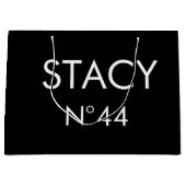 シックで、粋なギフトバッグ ラージペーパーバッグ (正面)