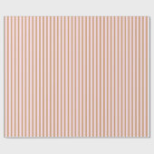 シックで、魅力的な金ゴールドおよびピンクのストライプ ラッピングペーパー (フラット)
