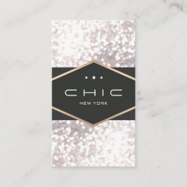 シックとエレガント白黒の《写真》ぼけ味 名刺