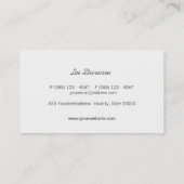 シックとスタイリッシュ金ゴールドスネークスキンパターン 名刺 (裏面)