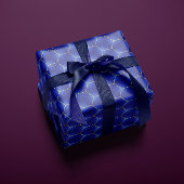 シックとネイビモダンーと金ゴールド幾何学模様 ラッピングペーパー