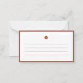 シックとモダンおもしろいの新しいホーム発表 ノートカード (裏面)