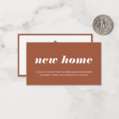 シックとモダンおもしろいの新しいホーム発表 ノートカード (正面/裏面インサイチュ)