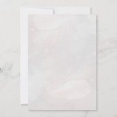 シックなお洒落ヴィンテージフローラリハーサルディナー 招待状 (裏面)