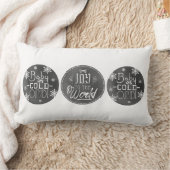 シックなお祝いの黒板のデザイン ランバークッション (ブランケット)