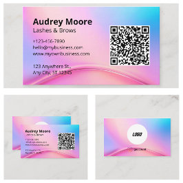 シックなまつげ眉 名刺