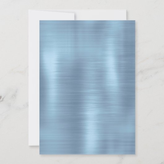 シックなアイスブルーフェイクグリッタークリスマス新年 (裏面)