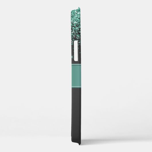 シックなアクアグリッターダイヤモンドハイヒールシューズ名 Case-Mate iPhoneケース (裏面 / 右)