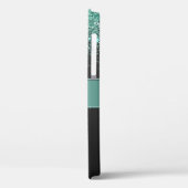 シックなアクアグリッターダイヤモンドハイヒールシューズ名 Case-Mate iPhoneケース (裏面 / 左)