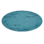 シックなアクアブルーマーブル結婚ズ カッティングボード (角)