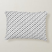 シックなアスタリスクラシックク – 白い背景 アクセントクッション (裏面)