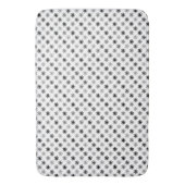 シックなアスタリスクラシックク – 白い背景 バスマット (正面縦)