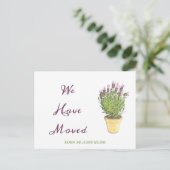 シックなアドレス変更 |お知らせ ポストカード (スタンド正面)