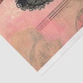 シックなアフリカ系アメリカ人の人形、ピンクのAM9デコページ 薄葉紙 (詳細)