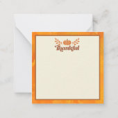 シックなアフリカ系アメリカ人女性の感謝祭 | 秋 ノートカード (裏面)