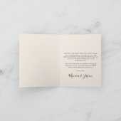 シックなアーチフォトクリ結婚ーム サンキューカード (内部)