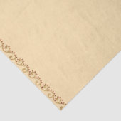 シックなアールヌーボー金ゴールドとピンクフローラ 薄葉紙 (詳細)