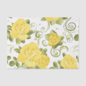 シックなイエローローローズズフローラデクページ 薄葉紙 (正面)