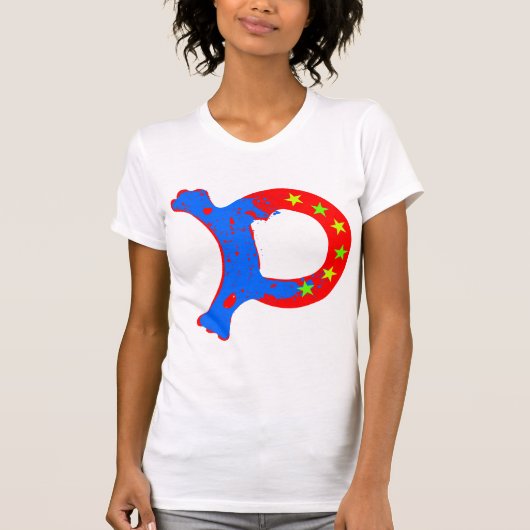 ╚"シックなイニシャル"D" Bella Canvas Jersey T★"╝ Tシャツ (正面)