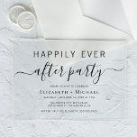 シックなウェディングレセプション後のパーティー アクリル招待状<br><div class="desc">結婚式澄んのレセプションまたは後のパーティーのためのシックなアクリルの招待。「パーティーの後に楽しく」は書タイポグラフィとスワシンプルッシュとスクリプエレガントトの組み合わせである。</div>