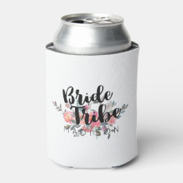 シックなウォーター結婚カラーフローラの花嫁部族 缶クーラー