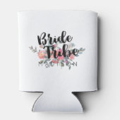 シックなウォーター結婚カラーフローラの花嫁部族 缶クーラー (裏面)