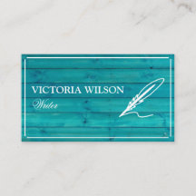 シックなウッドブルーターコイズとホワイトライター