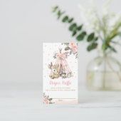 シックなウッドランド動物トライバルシャワーおむつラッフル エンクロージャーカード (スタンド正面)