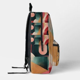 シックなエコフレンドリートートバッグ プリントバックパック