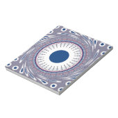 シックなエネルギッシュな目のデザイン：魅惑的なパターン ノートパッド (回転)