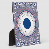 シックなエネルギッシュな目のデザイン：魅惑的なパターン フォトプラーク (側面)