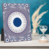 シックなエネルギッシュな目のデザイン：魅惑的なパターン フォトプラーク (側面)