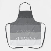 シックなエプストライプのロパーソナライズされたン エプロン (正面)