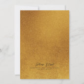 シックなエメラルドレッドダークフォイル抽象芸術アゲート結婚ト 招待状 (裏面)