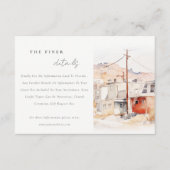 シックなエルパソテキサス州シティスケープ結婚ズ詳細 エンクロージャーカード (正面)