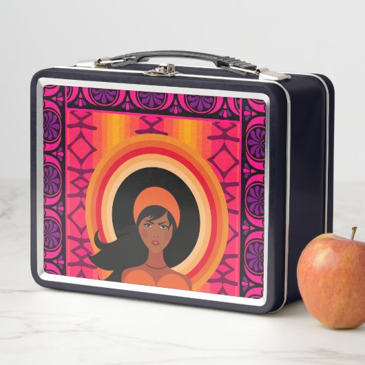 シックなエレガンスガールカワイイ メタルランチボックス (インサイチュ)