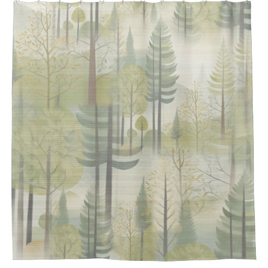 シックなエレガントクリームとレザーの花のテクスチャの外観 シャワーカーテン (正面)