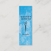 シックなエレガントシアースコームグランギーなテクスチャ スキニー名刺 (正面)